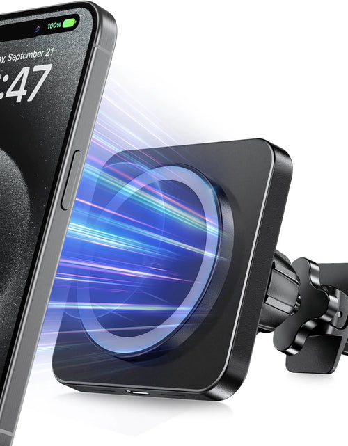 Load image into Gallery viewer, Car Mag-Safe Wireless Charger - Car Mount Fast Charging Air Vent Phone Holder Mount for Iphone 17/16/15/14/13/12 - Black
