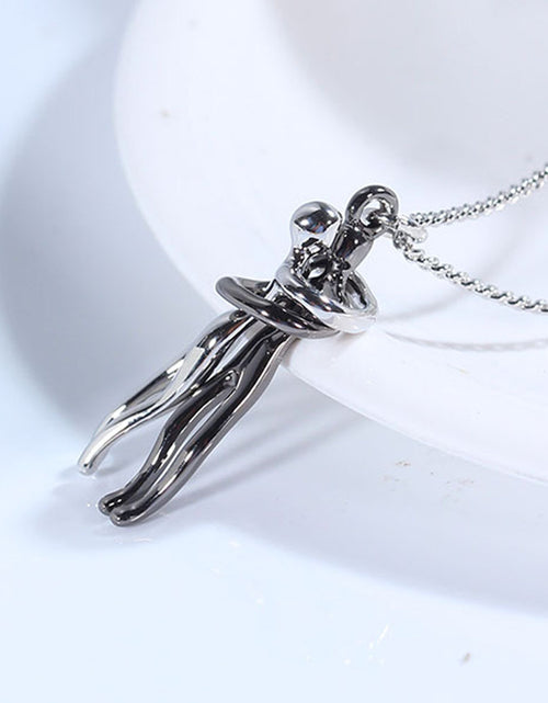 Load image into Gallery viewer, Love Hug Necklace Unisex Men Women Couple Jewelry Simple Temperament Clavicle Chain Valentines Day Lover Gift
