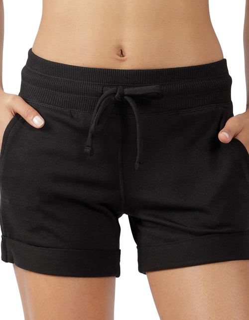 Load image into Gallery viewer, Soft Comfy Activewear Lounge Shorts with Pockets and Drawstring for Women
