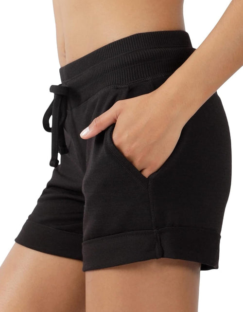 Load image into Gallery viewer, Soft Comfy Activewear Lounge Shorts with Pockets and Drawstring for Women
