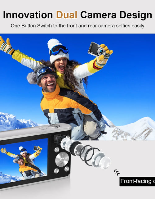 Load image into Gallery viewer, 4K Digital Camera 48MP Autofocus Vlog Video Dual Cameras for Youtube with 32GB Card,Black,New
