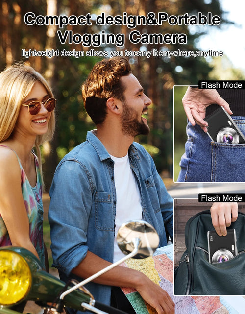 Load image into Gallery viewer, 4K Digital Camera 48MP Autofocus Vlog Video Dual Cameras for Youtube with 32GB Card,Black,New
