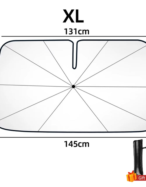 Load image into Gallery viewer, SunShield 360 – Rotatable Umbrella-Style Car Windshield Sunshade with UV &amp; Heat Protection
