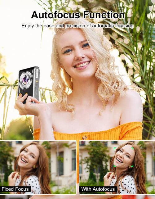 Load image into Gallery viewer, 4K Digital Camera 48MP Autofocus Vlog Video Dual Cameras for Youtube with 32GB Card,Black,New
