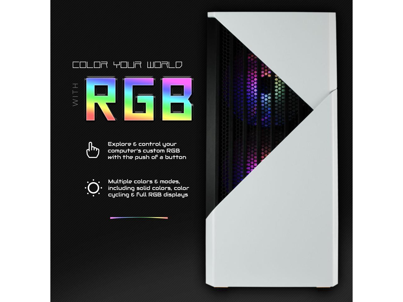 Castle Escritorios Para Juegos, AMD Ryzen 5 5600G, 16GB, 1TB SSD, Blanco